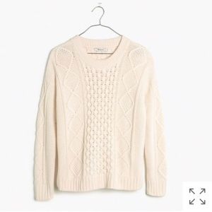 Madewell Classic Cable Pullover Sweater